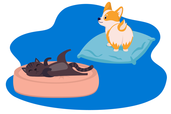 Colchones para mascotas.