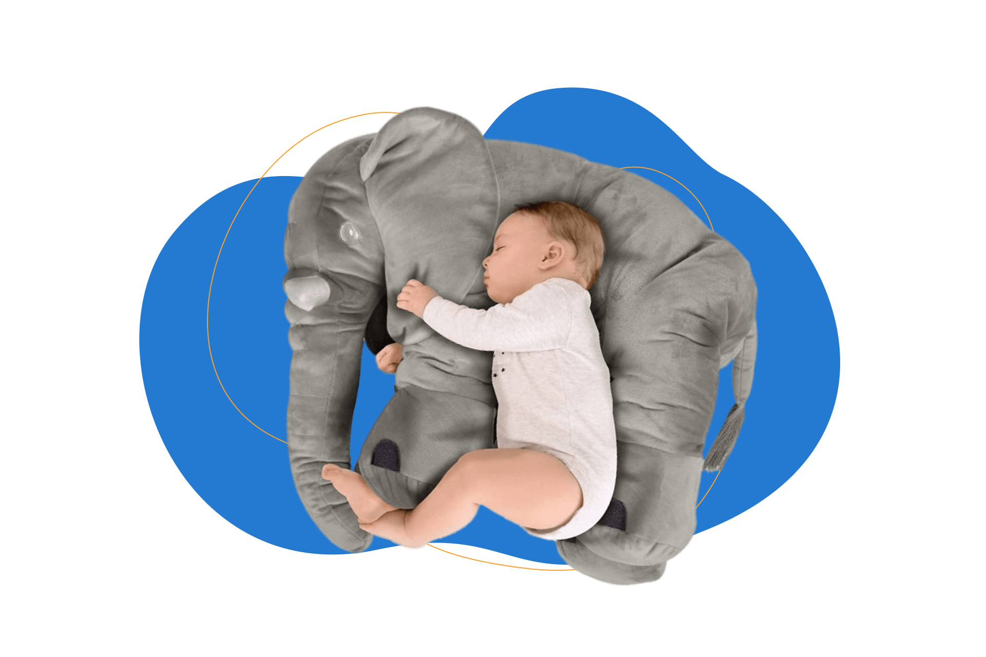 BEEWIES Original Premium Almohada Para Bebe de Elefante