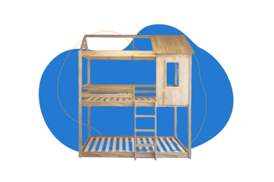 LITERA CASITA CABAÑA Individual Montessori