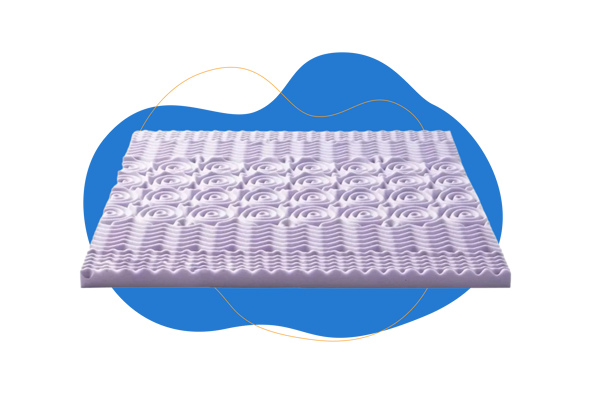 Colchoneta de memory foam con lavanda