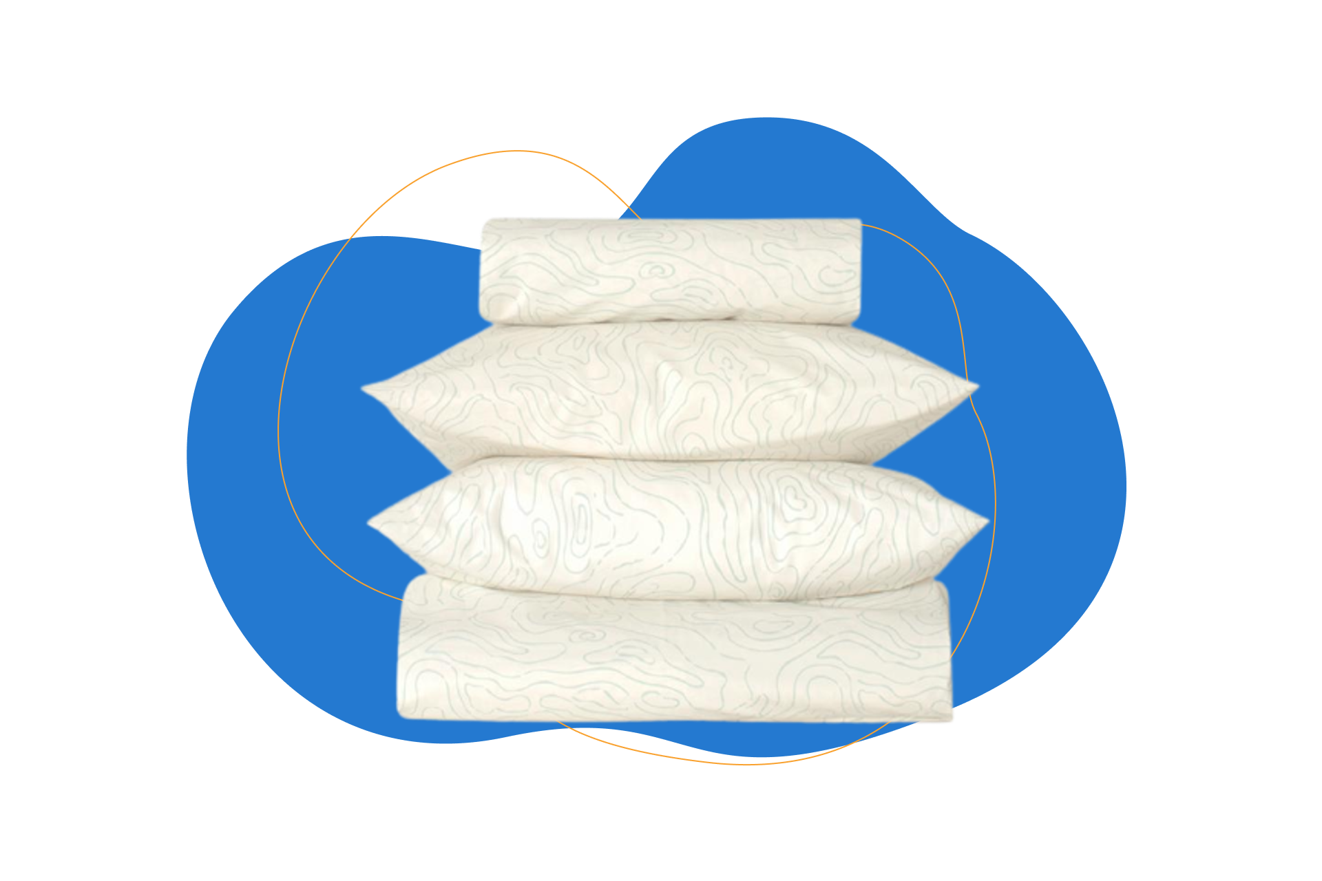 Luuna Juego de Sábanas de Percal