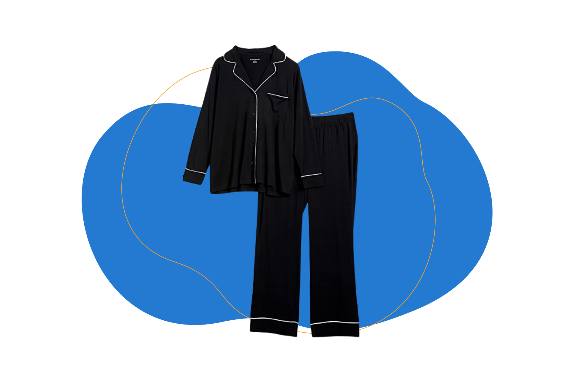 Pijama de mujer de algodón modal de manga larga Amazon Essentials