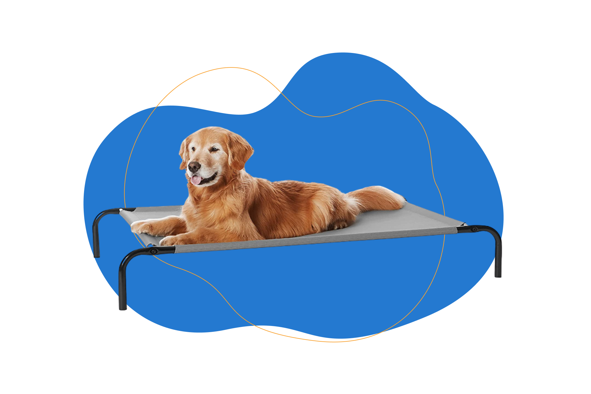 Tapete refrescante para perro elevado de Amazon Basics