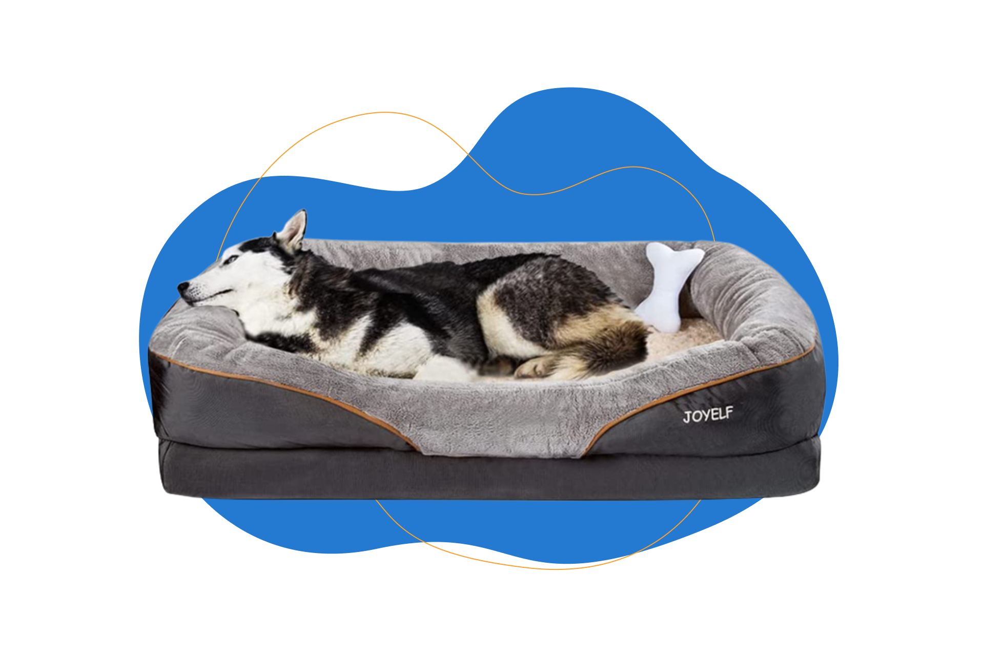 Tapete refrescante para perro viscoelástico con funda extraíble de JOYELF