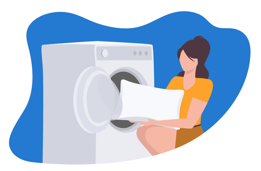 como lavar una almohada