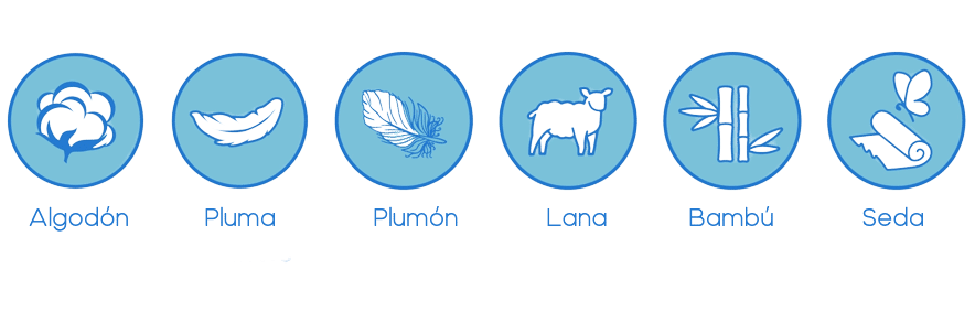 materiales edredon