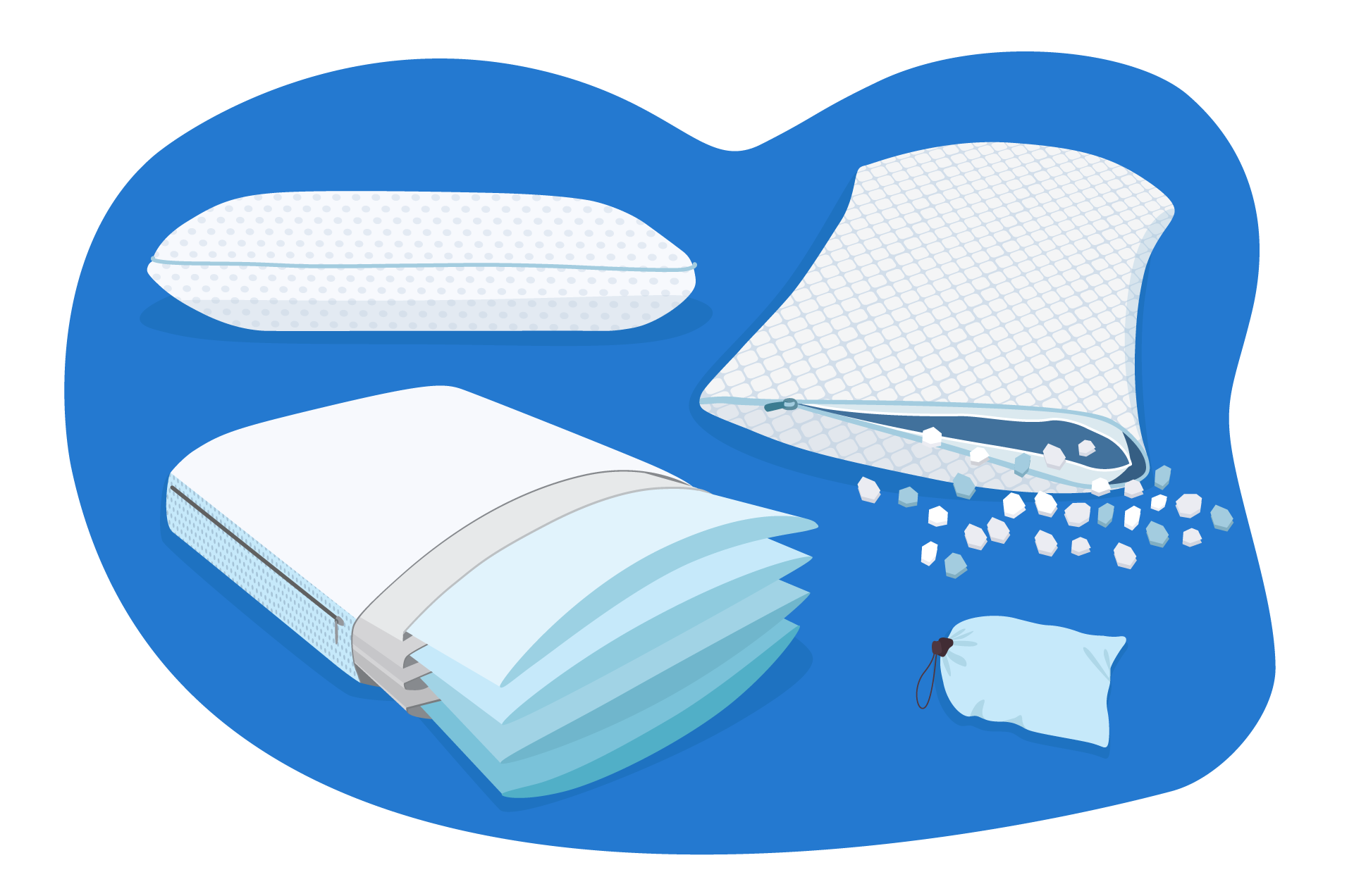 tipos de almohadas memory foam