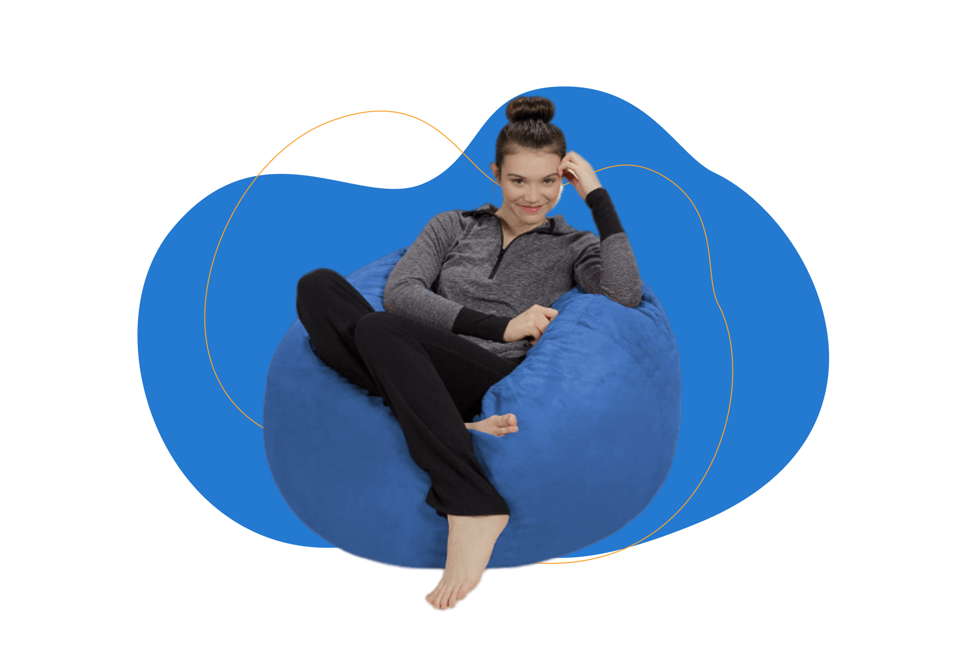 Sofa Sack - Bean Bags Saco de sofá de Felpa ultrasuave para niños