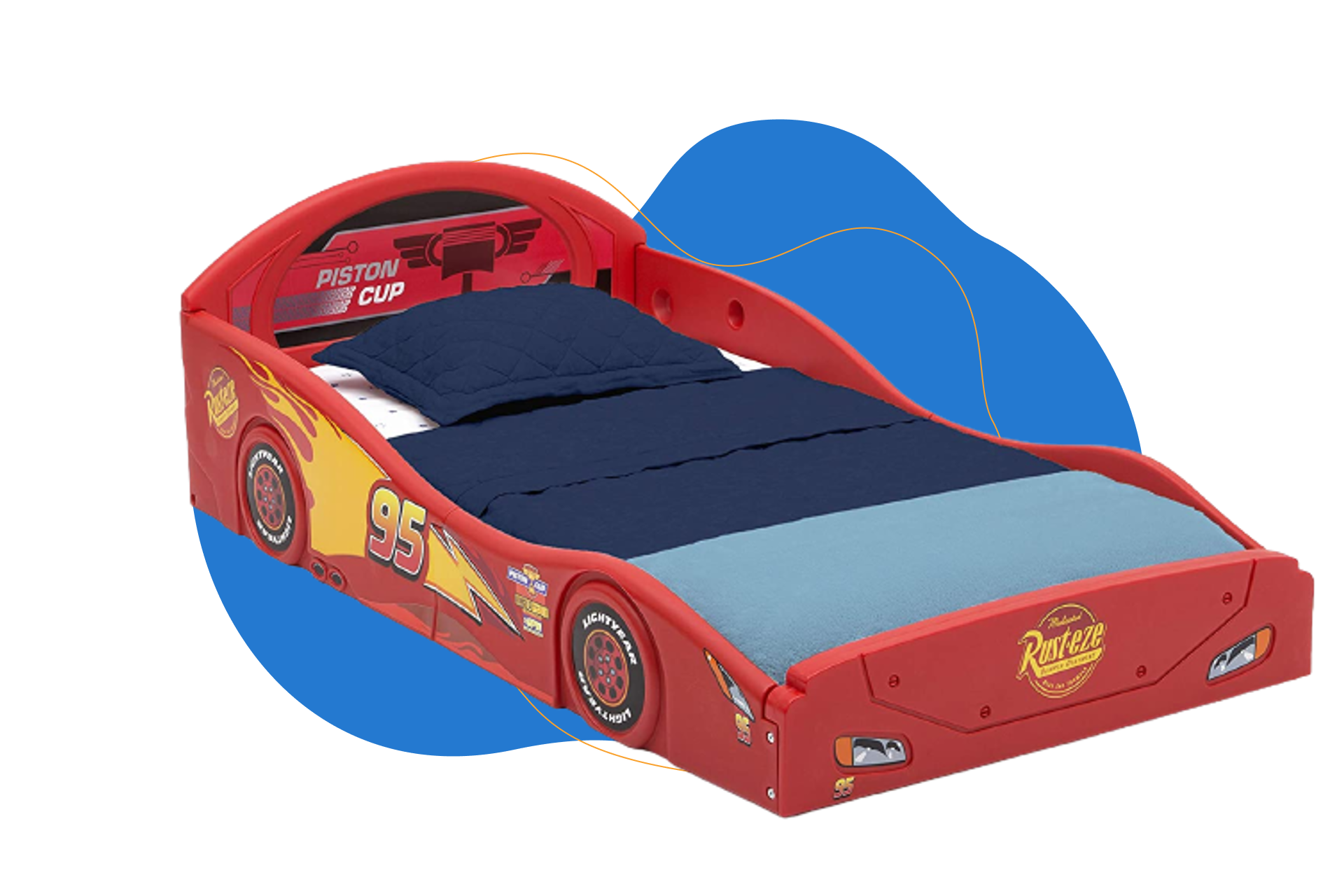 Cama para niños McQueen Race Car