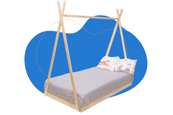 Cama teepee con patas para niños - Mobiliario Infantil