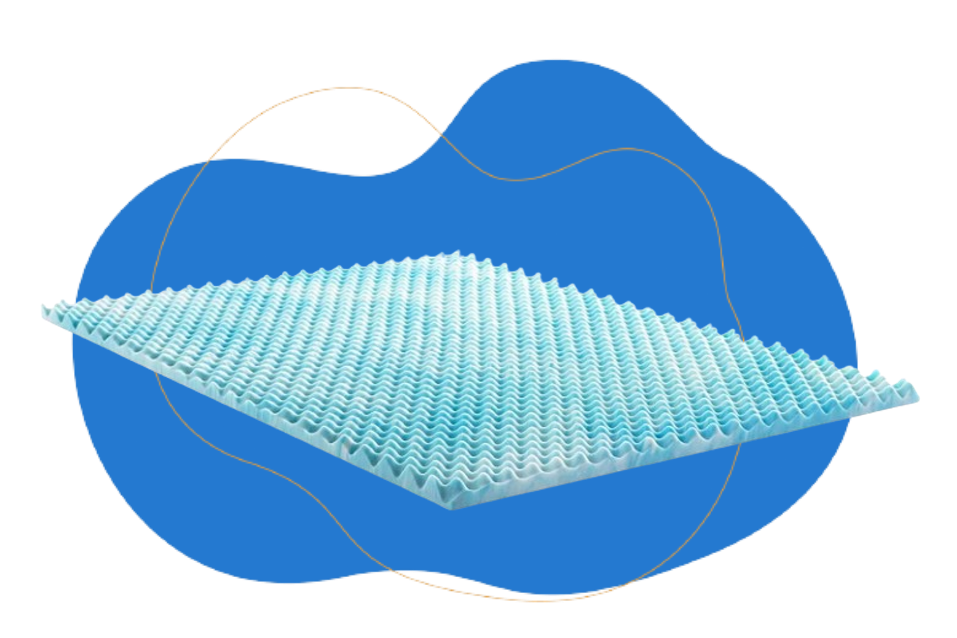 Linenspa Sobrecolchón de Memory Foam de gel